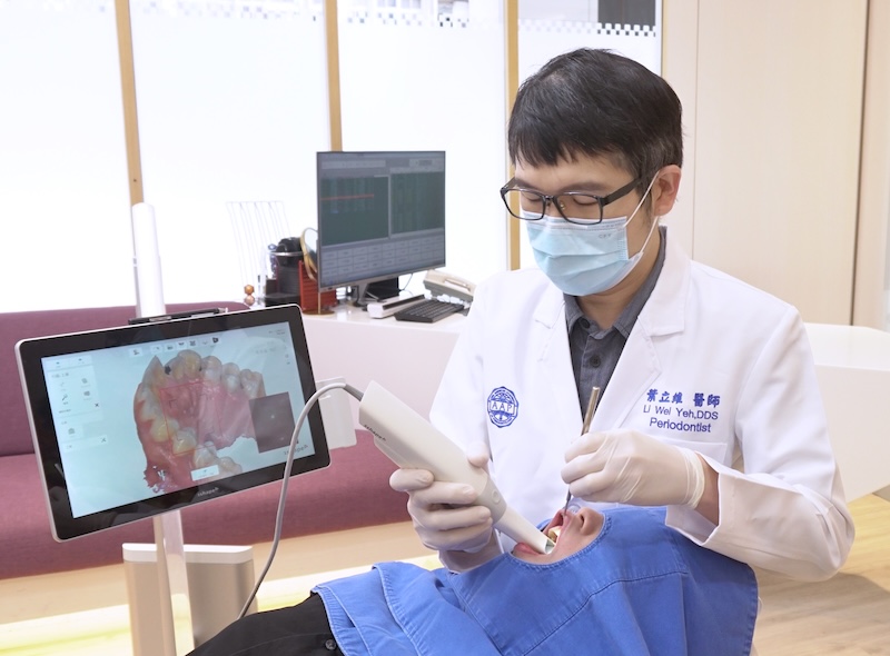 使用口內掃描取得牙齒數位模型建立 3D 資料